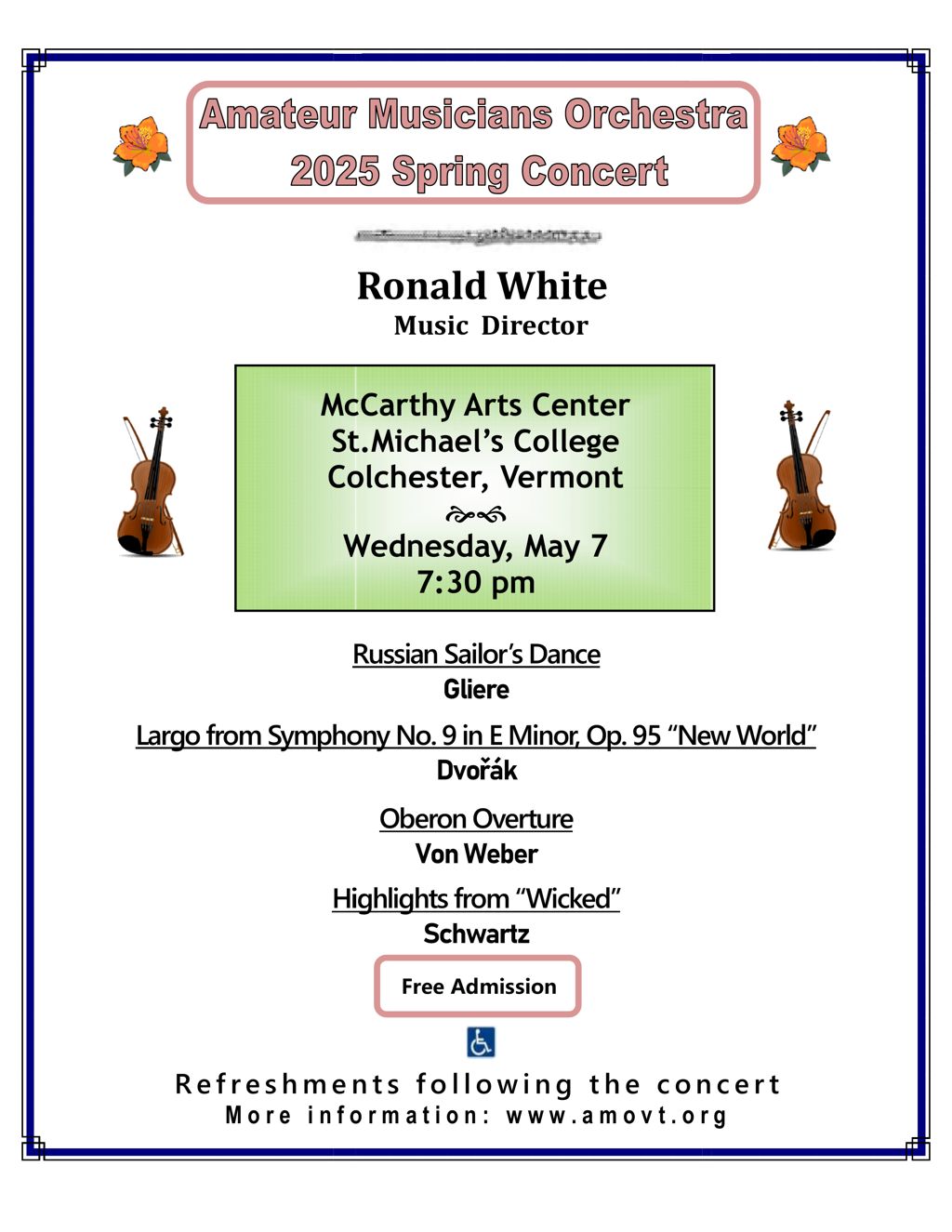 May 7 concert Poster